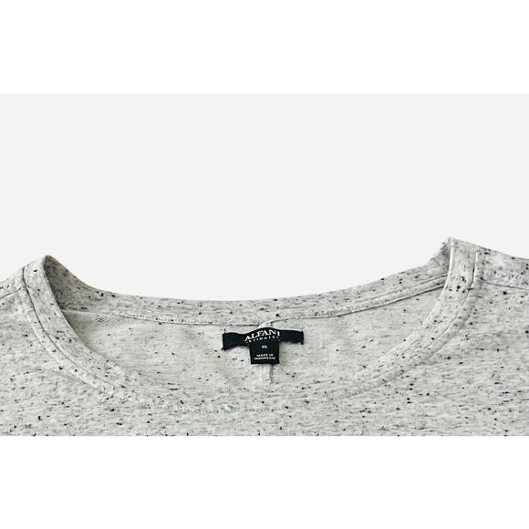 ALFANI DOLMAN CAP SLV PULL-OVER ROUND NECK TOP, WOMENS, XL, GREY WITH FLECKS - Picture 2 of 12